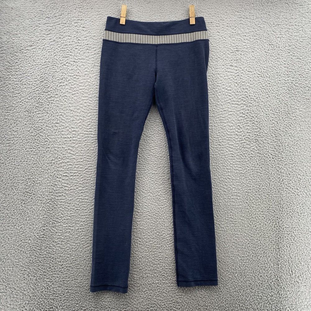 Lululemon Pants Run Fast Free Size 6 Black Leggings Training Yoga Outdoors Women - Picture 2 of 11